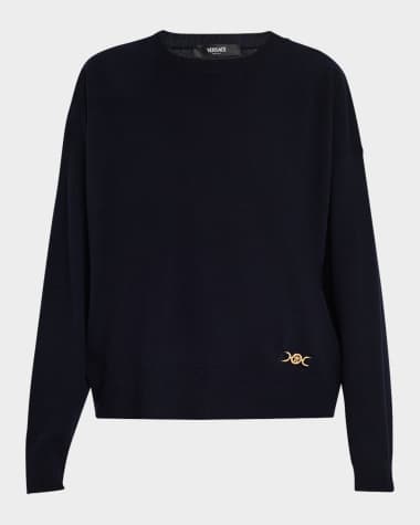 Versace Icons Wool-Cashmere Crewneck Sweater