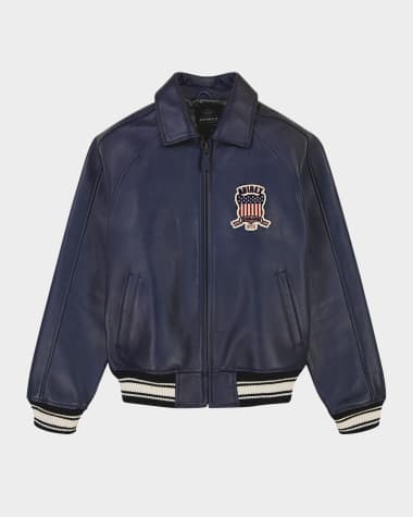 AVIREX Men's Leather Icon Jacket