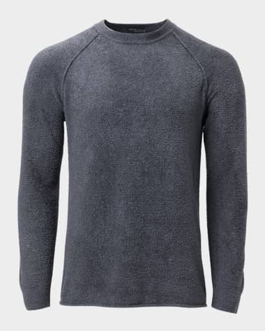 Barefoot Dreams Men's CozyChic Ultra Lite Raglan Crewneck Sweater