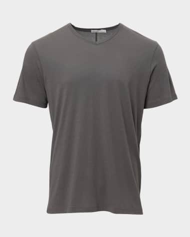 Barefoot Dreams Men's Malibu Collection Cotton Modal V-Neck T-Shirt