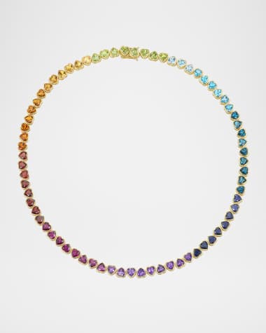 Emily P. Wheeler I Heart Rainbows Necklace in 18K Yellow Gold, 16"