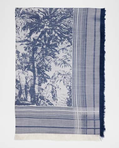 Etro Men's Patterned Silk Scarf