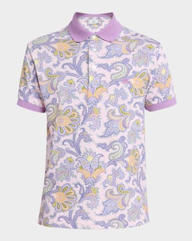 Etro Men's Paisley Polo Shirt