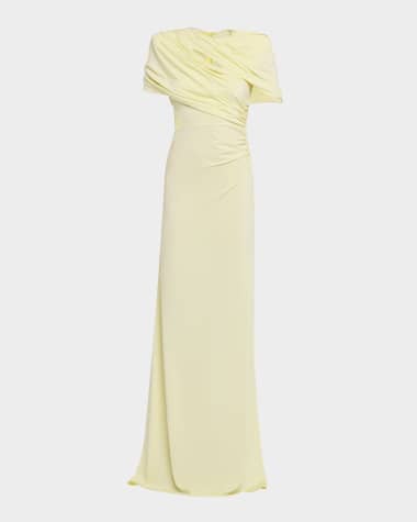 slim fit dress slacks VINTAGE GLAMOROUS NEIMAN MARCUS SILK DRESS WITH FABULOUS LOW CUT BAC –  Vintage Clothing & Fashions main image 1