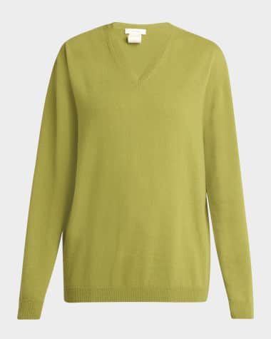 THE ROW Isaora V-Neck Cashmere Sweater