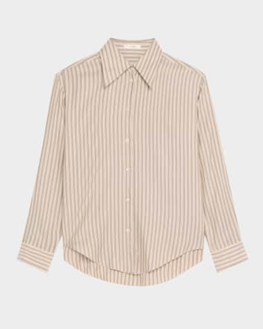 THE ROW Parave Button Down Silk Blouse