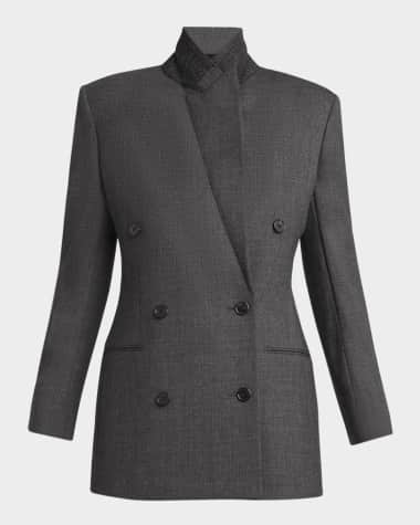 THE ROW Franny Double-Breasted Wool Jacket
