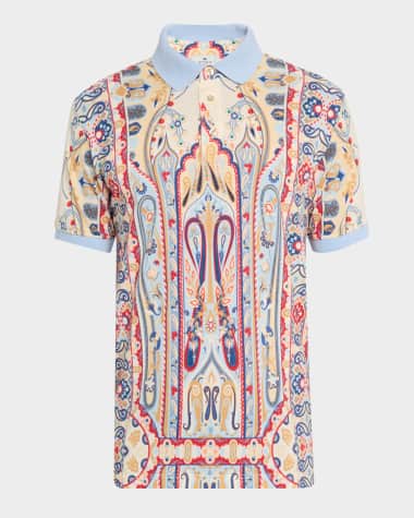 Etro Men's Patterned Polo Shirt