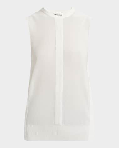 Jil Sander Stripe Knit Crewneck Vest