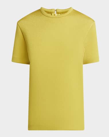 Jil Sander Crewneck Short-Sleeve Top