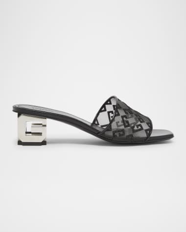 Givenchy G Cube Mesh Mule Sandals