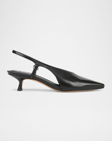 Vince Sabrina Leather Slingback Pumps