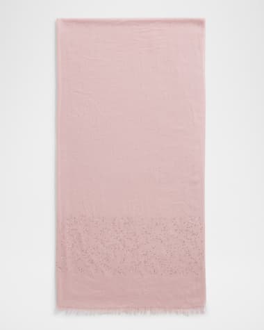 Sofia Cashmere Cashemere Lightweight Scarf W/ Sequins