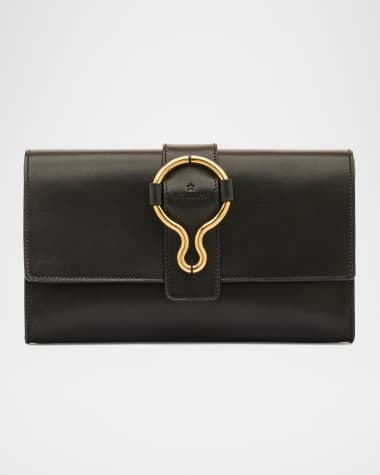 Il Bisonte Consuelo Flap Leather Clutch Bag