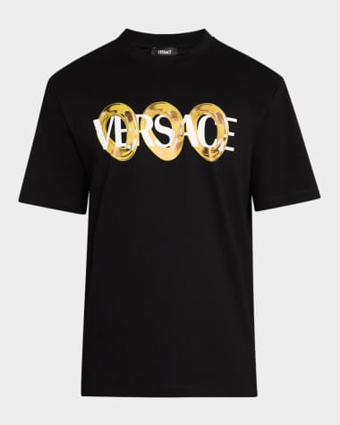 Versace Men's Chain Logo T-Shirt