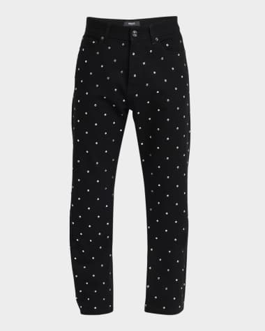Versace Men's Starry Sky Embellished Jeans