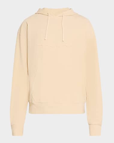 Givenchy Men's Boxy Ribbed Velvet Hoodie
