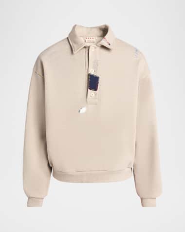 Marni Men's Multi-Stitch Boxy Rugby Shirt