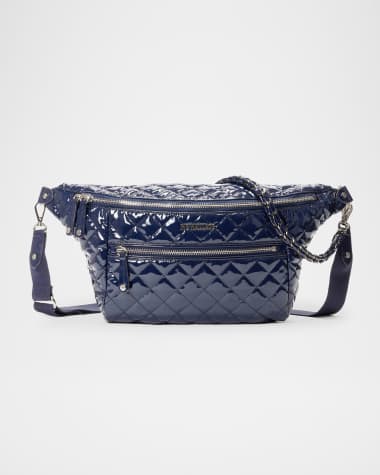 MZ WALLACE Crosby Sling Patent Leather Belt Bag