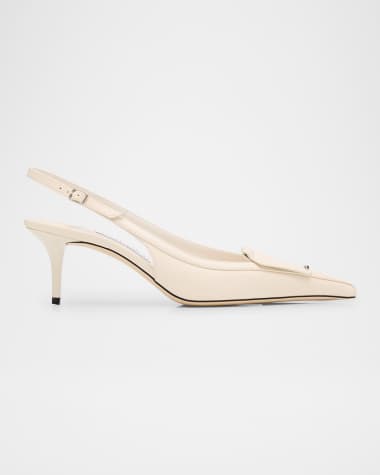 Jimmy Choo Frances Leather Slingback Pumps
