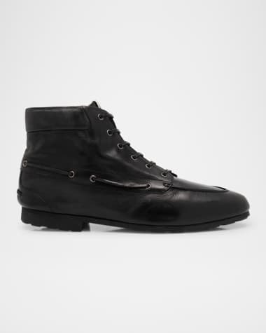 Bally Men's Paphos Leather Lace-Up Boots