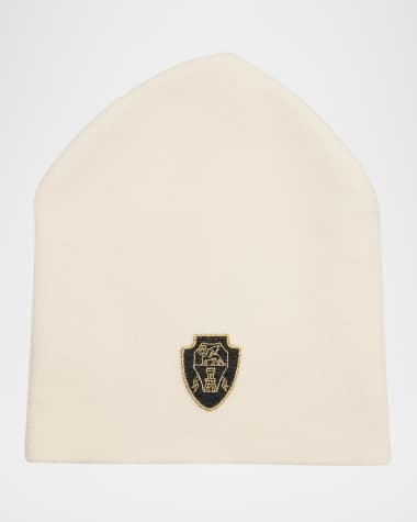 Brunello Cucinelli Logo Cashmere Beanie