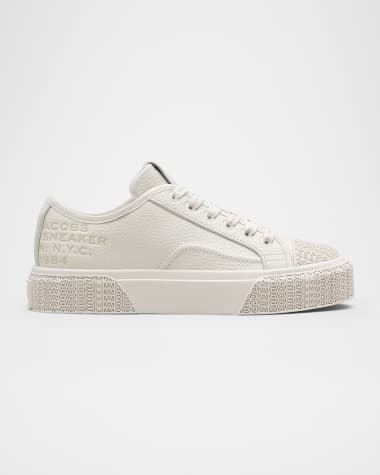 Marc Jacobs Leather Low-Top Logo Sneakers