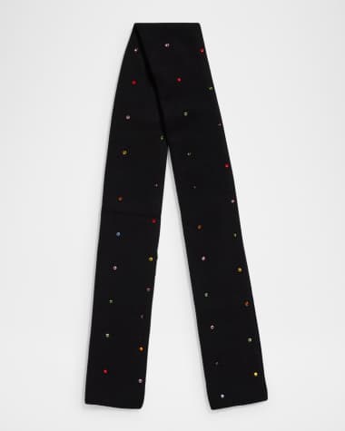 Carolyn Rowan Rhinestone Cashmere Scarf