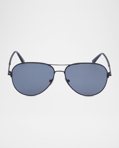 TOM FORD Clark Metal Aviator Sunglasses