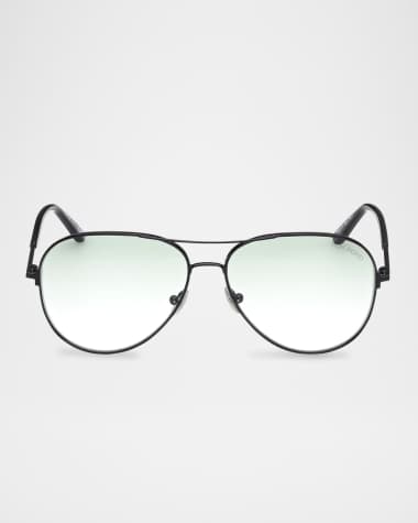 TOM FORD Clark Metal Aviator Sunglasses
