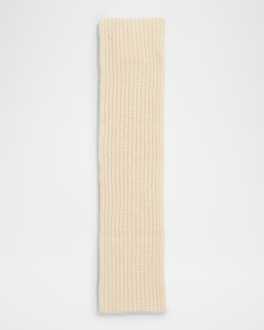 THE ROW Illy Cashmere Knit Scarf