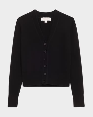 Michael Kors Collection V-Neck Cashmere Baby Cardigan