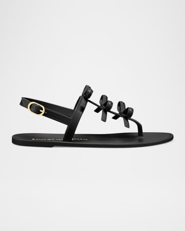 Stuart Weitzman Felicity Bow Jelly Sandals
