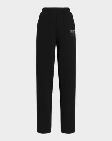 Dolce&Gabbana Crystal Logo Track Pants