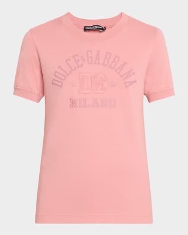 Dolce&Gabbana College Logo Jersey Slim-Fit Top