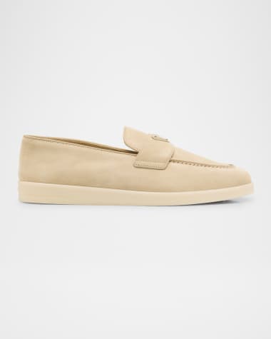 Prada Men's Saint Tropez Suede Loafers