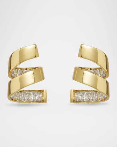 Lele Sadoughi Pirouette Spiral Earrings