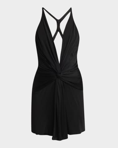 TOM FORD Twisted Viscose Stretch Jersey Backless Mini Dress