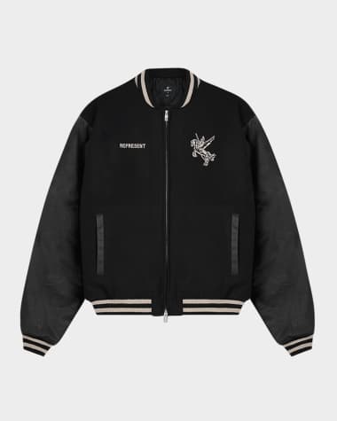 REPRESENT Men's Mascot Wool Varsity Jacket