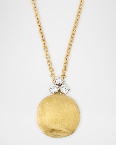 Marco Bicego 18K Yellow Gold Pendant Necklace with Diamonds