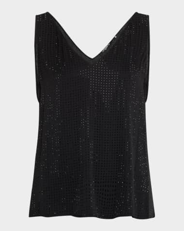 Ungaro Sleeveless Rhinestone Blouse
