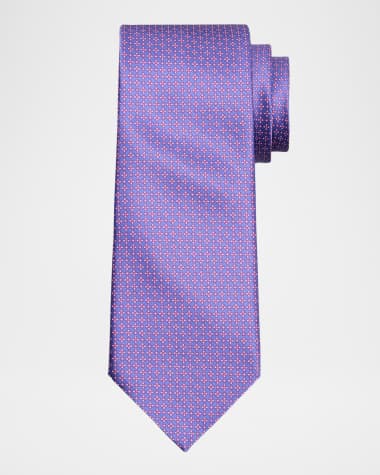 Stefano Ricci Men's Micro-Geometric Silk Tie