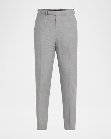 ZEGNA Men's Slim-Fit Melange Pants