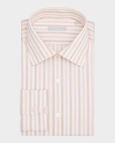 Stefano Ricci Men's Cotton Stripe Dress Shirt