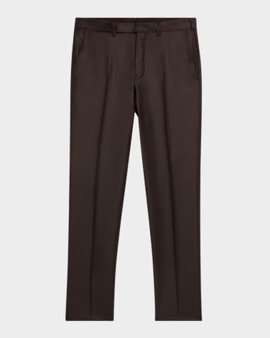 ZEGNA Men's Trofeo Sharkskin Trousers
