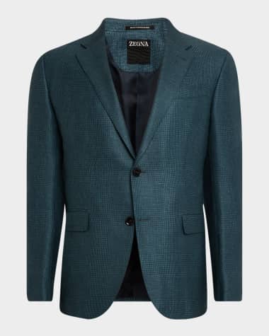 ZEGNA Men's Tonal Plaid Sport Coat