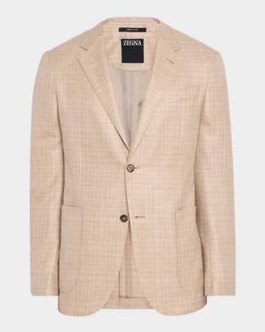 ZEGNA Men's Tonal Plaid Sport Coat