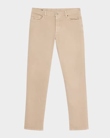 ZEGNA Men's Five-Pocket Colored Delave Pants