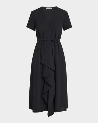 E.Stott Dylan A-Line Ruffle Midi Dress