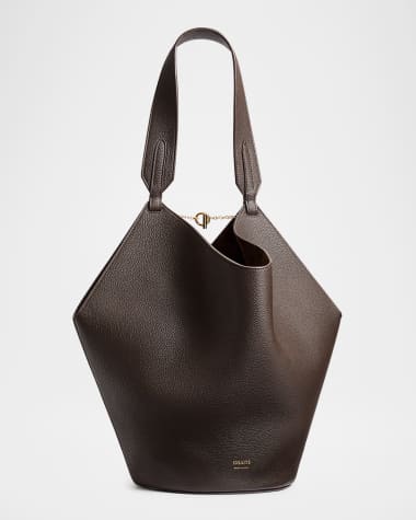 Khaite Lotus Small Calfskin Tote Bag